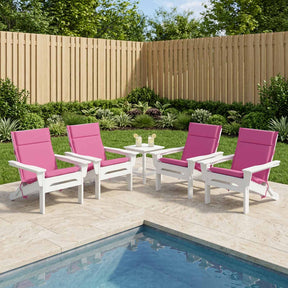 Vidaxl 6-delige hoogrug kussen gemert 6 pcs 100% polyester roze