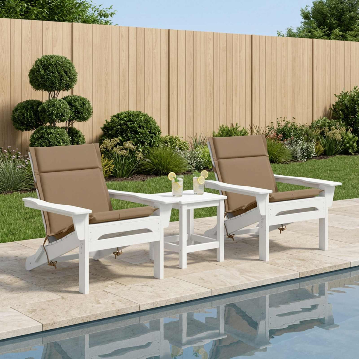 Vidaxl 2-delige hoogrug kussen gemert 2 pcs 100% polyester taupe