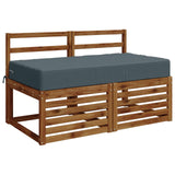 Vidaxl zitkussen soest 100% polyester blauw 120 x 60 x 15 cm