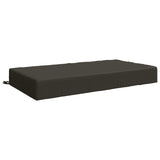 Vidaxl zitkussen soest 100% polyester antraciet 120 x 60 x 15 cm