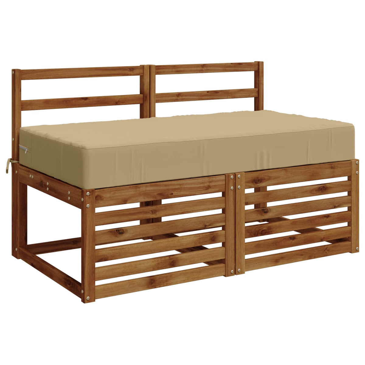 Vidaxl zitkussen soest 100% polyester beige 120 x 60 x 15 cm