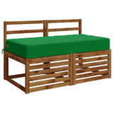Vidaxl zitkussen soest 100% polyester groen 120 x 60 x 15 cm