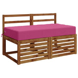 Vidaxl zitkussen soest 100% polyester roze 120 x 60 x 15 cm