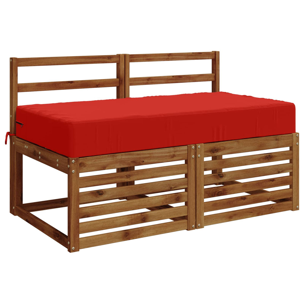 Vidaxl zitkussen soest 100% polyester rood 120 x 60 x 15 cm