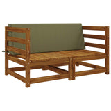 Vidaxl rugkussen soest 100% polyester olijfgroen 120 x 20 x 40 cm