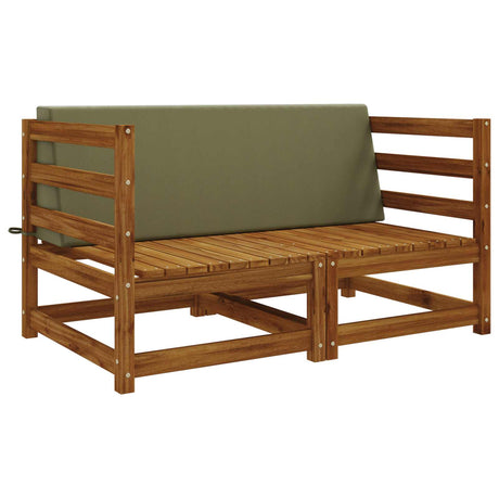Vidaxl rugkussen soest 100% polyester olijfgroen 120 x 20 x 40 cm
