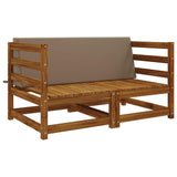 Vidaxl rugkussen soest 100% polyester taupe 120 x 20 x 40 cm