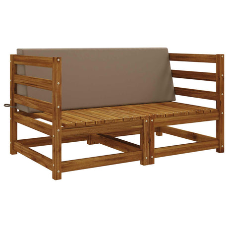Vidaxl rugkussen soest 100% polyester taupe 120 x 20 x 40 cm