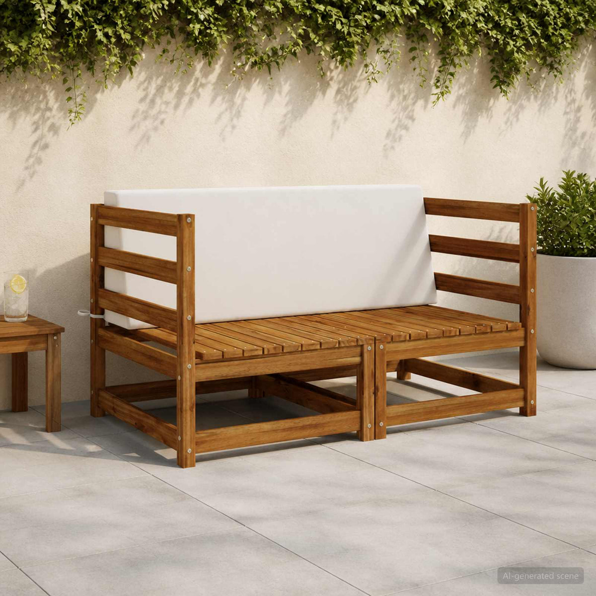 Vidaxl rugkussen soest 100% polyester wit 120 x 20 x 40 cm