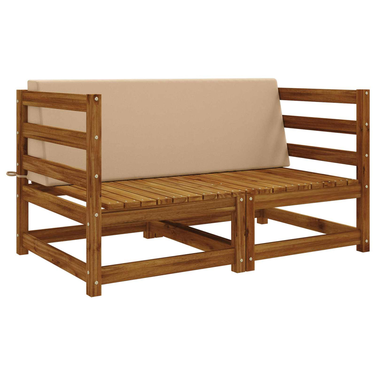 Vidaxl rugkussen soest 100% polyester zand 120 x 20 x 40 cm