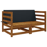 Vidaxl rugkussen soest 100% polyester donkerblauw 120 x 20 x 40 cm