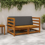 Vidaxl rugkussen soest 100% polyester antraciet 120 x 20 x 40 cm