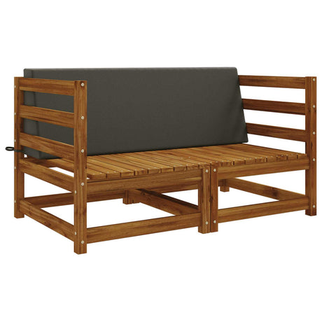 Vidaxl rugkussen soest 100% polyester antraciet 120 x 20 x 40 cm