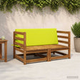 Vidaxl rugkussen soest 100% polyester heldergroen 120 x 20 x 40 cm