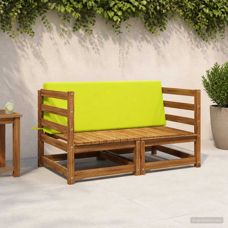 Vidaxl rugkussen soest 100% polyester heldergroen 120 x 20 x 40 cm