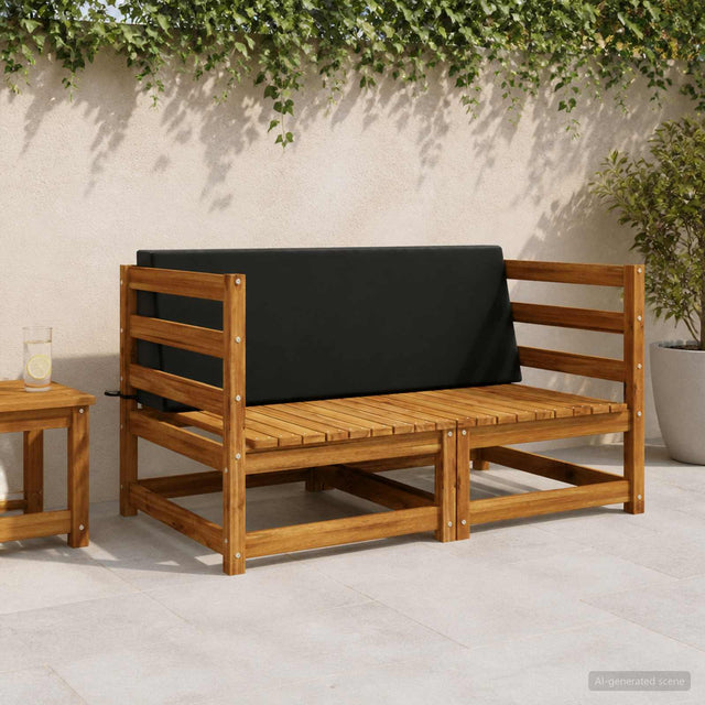 Vidaxl rugkussen soest 100% polyester zwart 120 x 20 x 40 cm