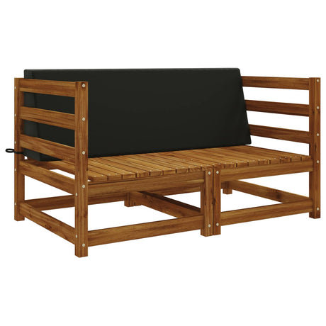 Vidaxl rugkussen soest 100% polyester zwart 120 x 20 x 40 cm