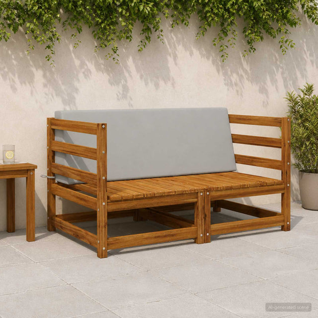 Vidaxl rugkussen soest 100% polyester grijs 120 x 20 x 40 cm
