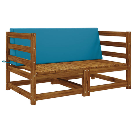 Vidaxl rugkussen soest 100% polyester lichtblauw 120 x 20 x 40 cm
