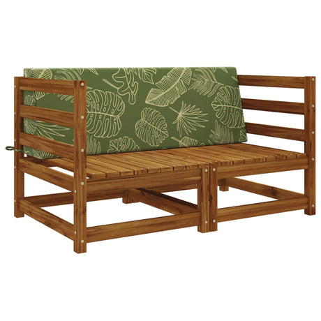 Vidaxl rugkussen soest 100% polyester bladontwerp 120 x 20 x 40 cm