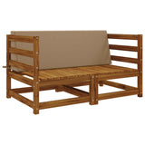 Vidaxl rugkussen soest 100% polyester taupe 120 x 20 x 40 cm