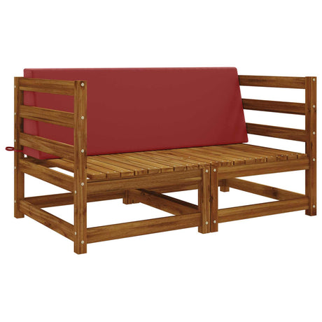 Vidaxl rugkussen soest 100% polyester wijnrood 120 x 20 x 40 cm