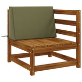 Vidaxl rugkussen soest 100% polyester olijfgroen 60 x 20 x 40 cm