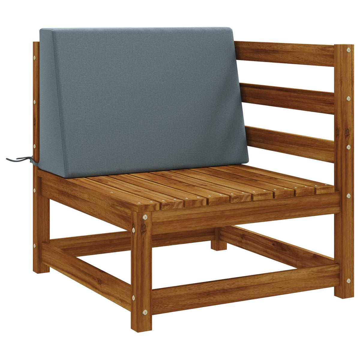 Vidaxl rugkussen soest 100% polyester blauw 60 x 20 x 40 cm