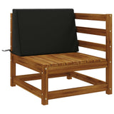 Vidaxl rugkussen soest 100% polyester zwart 60 x 20 x 40 cm