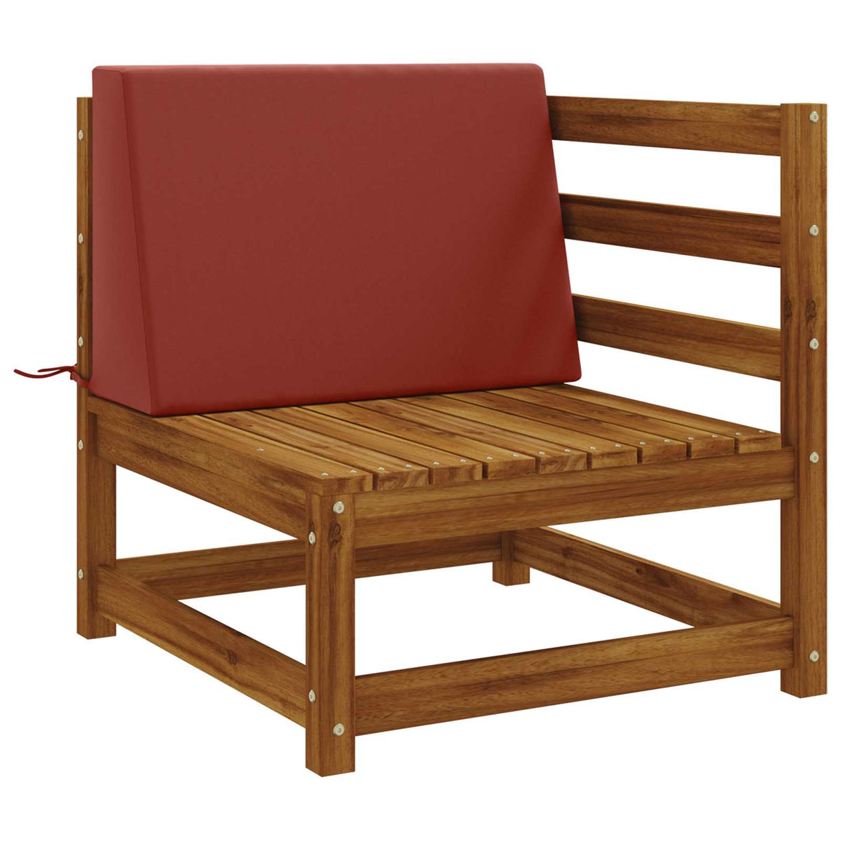 Vidaxl rugkussen soest 100% polyester rood 60 x 20 x 40 cm