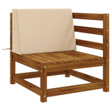 Vidaxl rugkussen soest 100% polyester crèmekleurig 60 x 20 x 40 cm