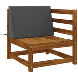 Vidaxl rugkussen soest 100% polyester antraciet 60 x 20 x 40 cm
