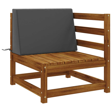 Vidaxl rugkussen soest 100% polyester antraciet 60 x 20 x 40 cm