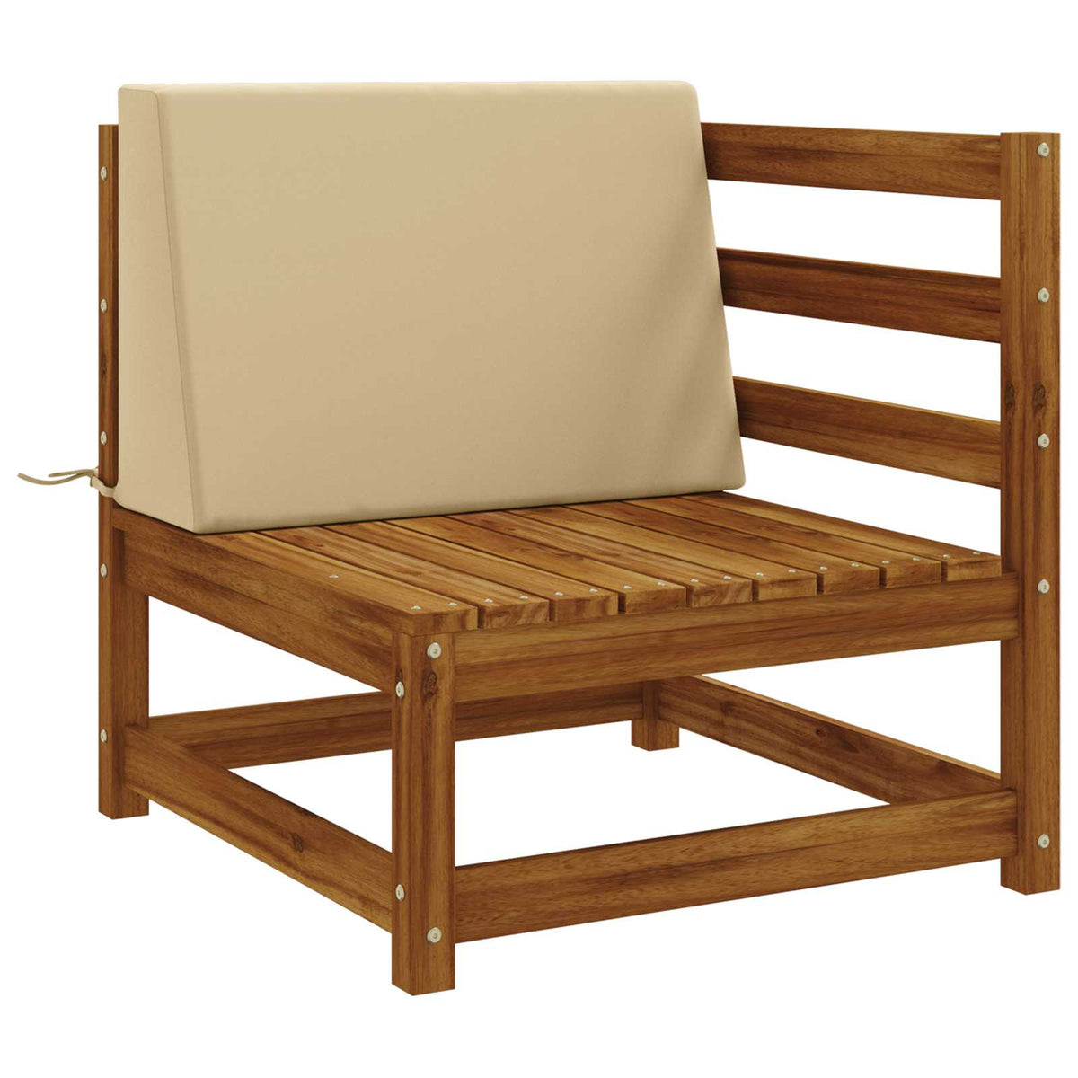 Vidaxl rugkussen soest 100% polyester beige 60 x 20 x 40 cm