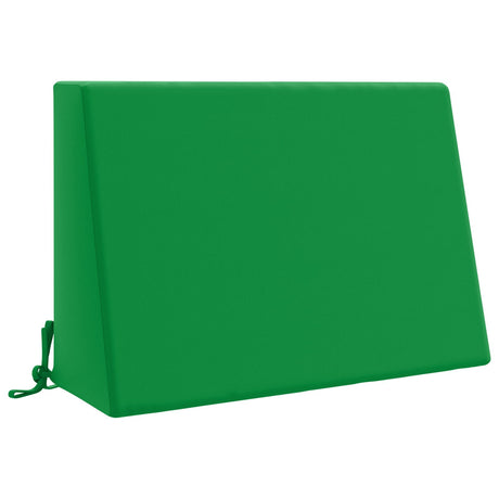 Vidaxl rugkussen soest 100% polyester groen 60 x 20 x 40 cm