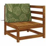 Vidaxl rugkussen soest 100% polyester bladontwerp 60 x 20 x 40 cm