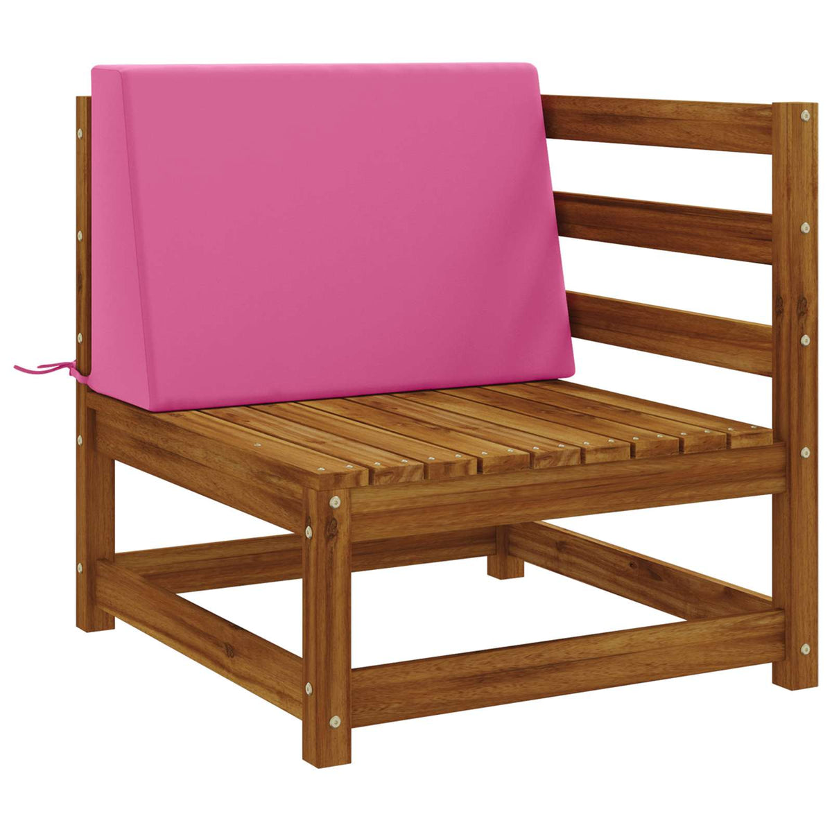 Vidaxl rugkussen soest 100% polyester roze 60 x 20 x 40 cm