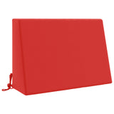 Vidaxl rugkussen soest 100% polyester rood 60 x 20 x 40 cm