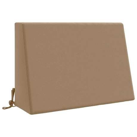 Vidaxl rugkussen soest 100% polyester taupe 60 x 20 x 40 cm