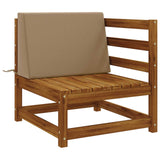 Vidaxl rugkussen soest 100% polyester taupe 60 x 20 x 40 cm