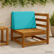 Vidaxl rugkussen soest 100% polyester turquoise 60 x 20 x 40 cm