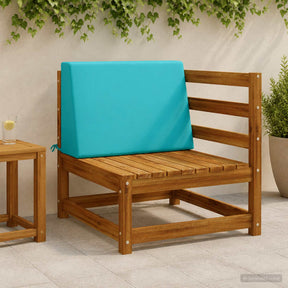 Vidaxl rugkussen soest 100% polyester turquoise 60 x 20 x 40 cm