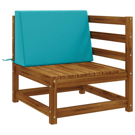 Vidaxl rugkussen soest 100% polyester turquoise 60 x 20 x 40 cm