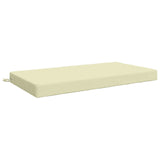 Vidaxl zitkussen soest 100% polyester crèmekleurig 120 x 80 x 10 cm
