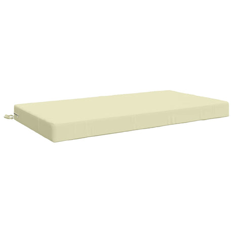 Vidaxl zitkussen soest 100% polyester crèmekleurig 120 x 80 x 10 cm