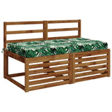 Vidaxl zitkussen soest 100% polyester bladpatroon 120 x 80 x 10 cm