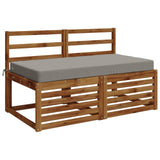 Vidaxl zitkussen soest 100% polyester grijs 120 x 60 x 10 cm