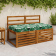Vidaxl zitkussen soest 100% polyester bladpatroon 120 x 80 x 10 cm