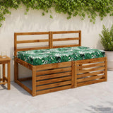 Vidaxl zitkussen soest 100% polyester bladpatroon 120 x 80 x 10 cm