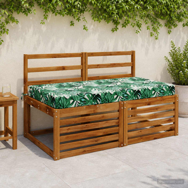 Vidaxl zitkussen soest 100% polyester bladpatroon 120 x 80 x 10 cm